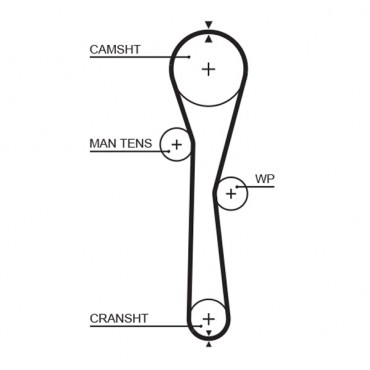 Kit Courroie Distribution Pour Renault Dacia Nissan Proton 7701473001 7701476745