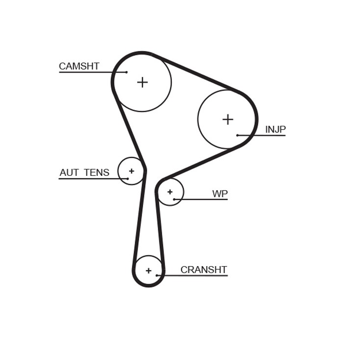 Kit Courroie Distribution Pour Renault Grand Scénic III Megane CC Suzuki