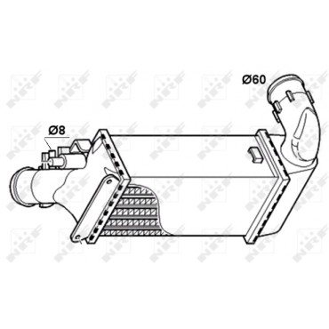 Radiateur Refroidissement Moteur Intercooler Pour Peugeot 406 607 Citroën C5