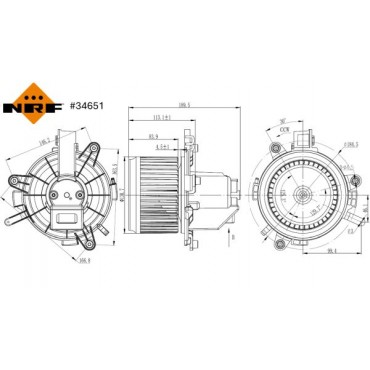 Pulseur d'Air Habitacle Pour Opel Citroën Vauxhall 3549797 1609690280 3555876