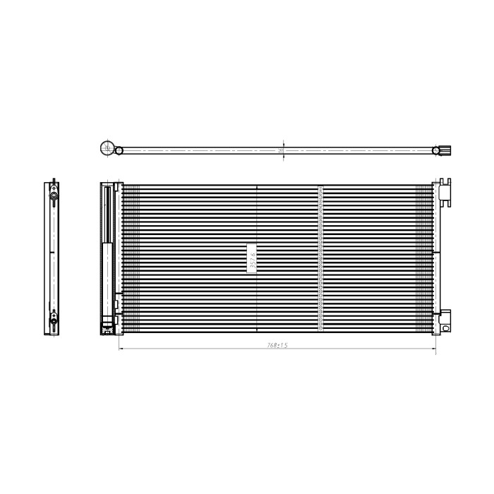 Condenseur de Clim Pour Renault Opel Fiat Nissan 921000022R 4422250 6000617663