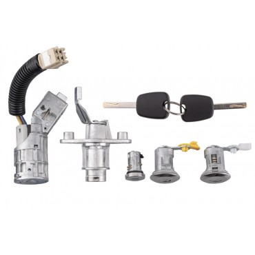 Contacteur d'Allumage + Serrures Portes Pour Peugeot 107 Toyota Aygo Citroën C1