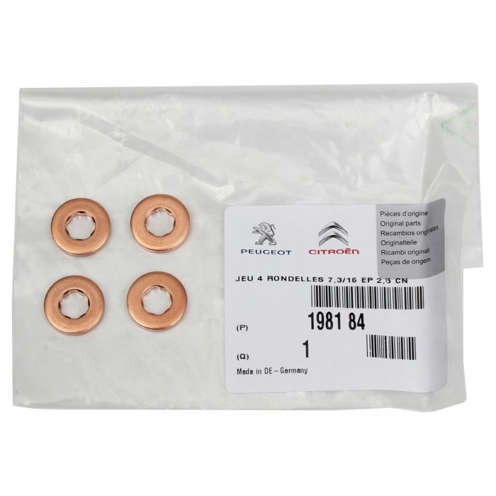 4 Joints d'Injecteur Pour Peugeot Ford Fiesta V VI Fusion Toyota Citroën 198184