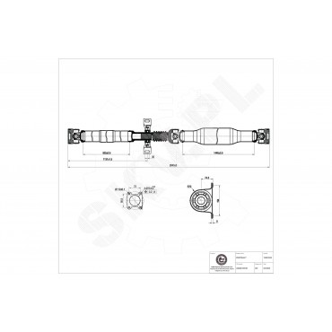 Arbre de Transmission Longitudinal Pour VW Crafter 30-35 Mercedes-Benz Sprinter
