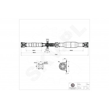 Arbre de Transmission Longitudinal Pour Mercedes-Benz Sprinter