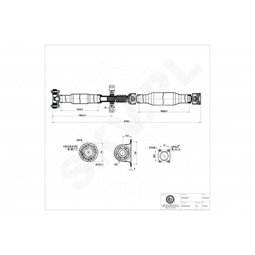 Arbre de Transmission Longitudinal Pour VW Crafter 30-35 30-50 2E0521101CB