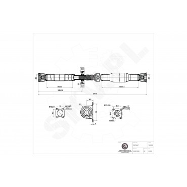 Arbre de Transmission Longitudinal Pour VW Crafter 30-35 30-50 Mercedes-Benz