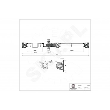 Arbre de Transmission Longitudinal Pour VW Crafter 30-35 Mercedes-Benz Sprinter