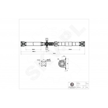 Arbre de Transmission Longitudinal Pour VW Crafter 30-35 30-50 Mercedes-Benz