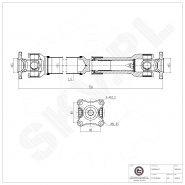 Arbre de Transmission Longitudinal Pour Suzuki 2710282A00