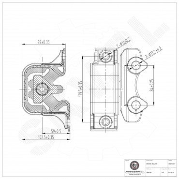 Support Moteur Avant Droit Pour Opel Astra H Combo Corsa C Meriva A Tigra Zafira