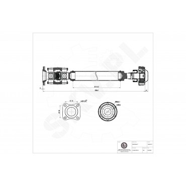 Cardan Arbre de Transmission Pour Mercedes-Benz Classe M 1634100101