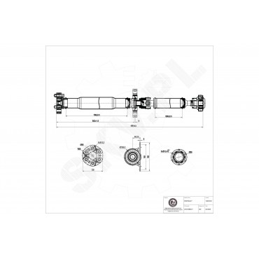 Cardan Arbre de Transmission Arrière Pour BMW Série 5 E60 E61 26107588577