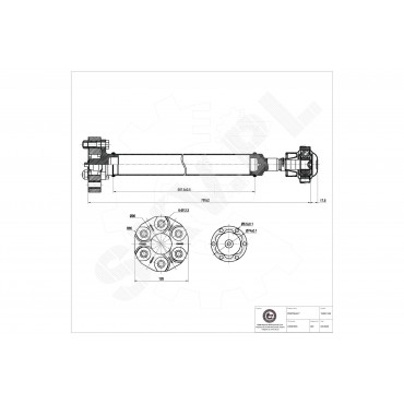 Cardan Arbre de Transmission Pour Land Rover Range Rover III LR008102, LR007035