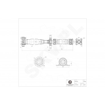Cardan Arbre de Transmission Arrière Pour BMW Série 3 E46 26117518375