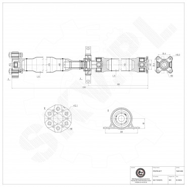 Cardan Arbre de Transmission Arrière Pour BMW Série 3 E46 26117518375