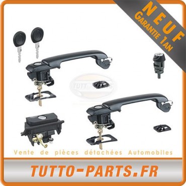 Kit Complet Poignées Serrures pour VW Golf III