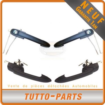 Kit Complet Poignée de porte Avant Gauche pour FIAT Brava Marea