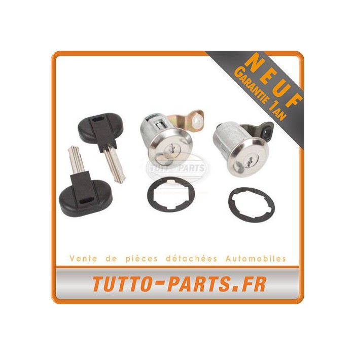 2 Barillets de porte et 2 clés pour CITROEN Berlingo PEUGEOT Partner